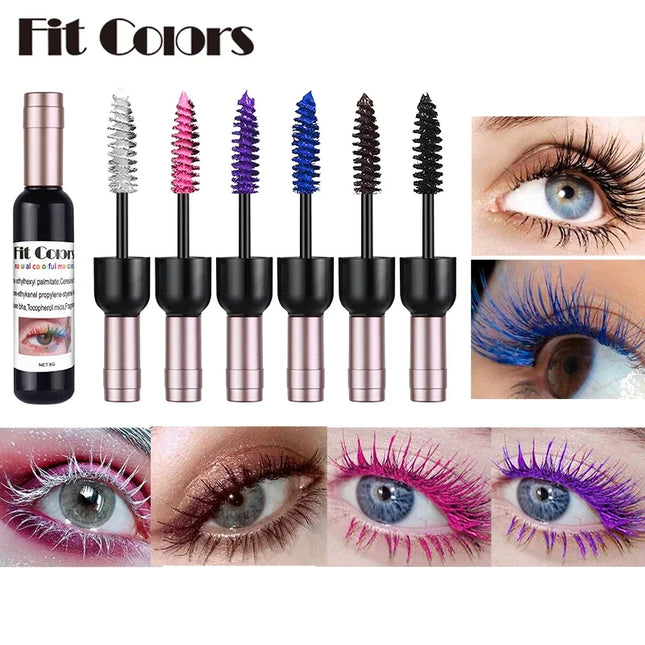 4D Silk Fiber Eyelash Mascara Waterproof Fast Dry Eyelashes Curls Extension Makeup Eyelashes Waterproof Blue Ink Eye Makeup