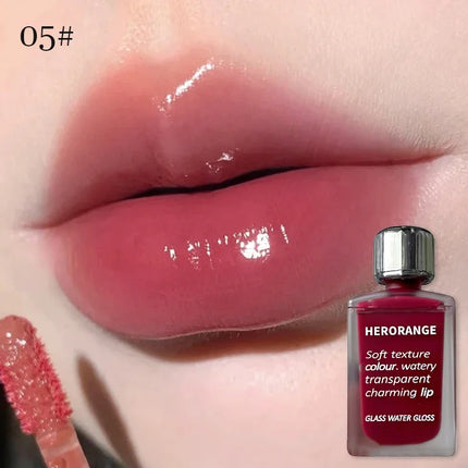 Punk Juice Red Lip Gloss Black Mirror Water Light Lip Glaze Jelly Glass Lip Oil Waterproof Lipstick Nude Clear Tint Makeup