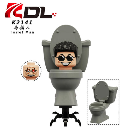 KDL821 KDL822 KDL823 KDL826 Toilet Man TV Man Building Blocks Miniature Ornament Toy Micro Ornament Model Assembly Kit