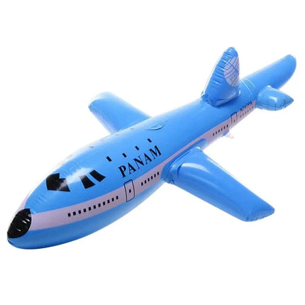 Inflatable Airplane Float Airplane Ball with Inflatable Tube for Swimming Outdoor Inflatable Toy For Kids Birthday Gift