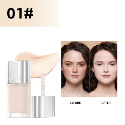 QIBEST Makeup Concealer Hydrating Lightweight Waterproof Permanent Dark Circles and Acne Mark Covering and BrighTening Concealer