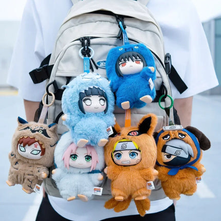 HOT!!Shippuden Beast Party Series Cute Plush Doll Toy Cartoon Backpack Pendant Anime Peripheral Gift Box Naruto Blind Box Gift