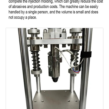 20g Mini Vertical Plastic Injection Molding Machine 350℃ 110V/220V for Small Production Mold Maker for Polymer ABS PVC USB Toy