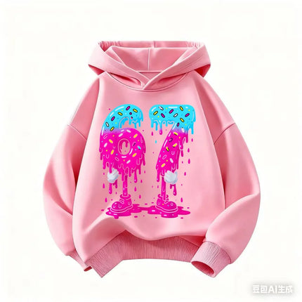 Autumn SIX SEVEN 67 Digit Print Children's Hoodies Boy Girl Casual Fashion Sport Pullover Kid Comfortable Fleece Sweatshirt