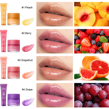 Lip Balm & Lip Mask Set Moisturizing Night Lips Care Multiple Colors Makeup Maintenance Lip Anti-Cracking Lip Oil Care Cosmetic
