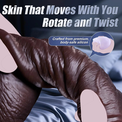 Realistic Dildo Soft Silicone Penis Skin Sliding Foreskin Dick for Women Anal Masturbators Strap-on Penis Dildos Adult Sex Toys