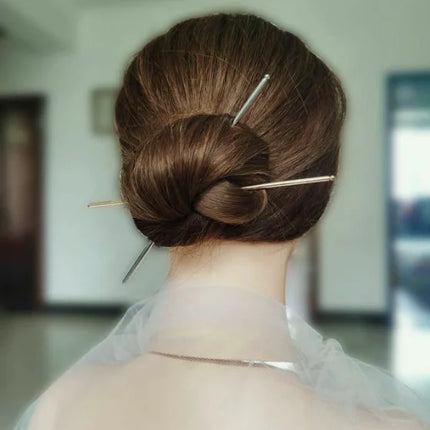 New Punk Metal Sword Hair Stick Chinese Simple Hair Pins for Women DIY Chopstick Hairstyle Design Tools Jewelry Accessories Gift