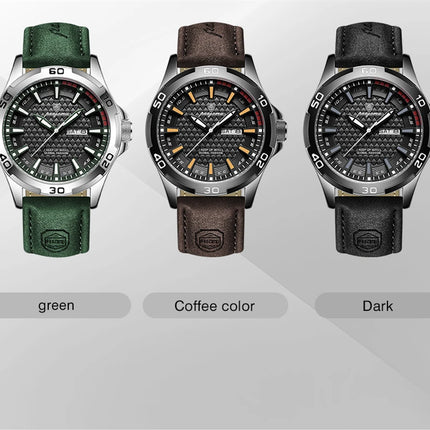 PAAZOMU Men's Luxury Brand Watch Waterproof Luminous Date Week Quartz Wristwatch for Men Stainless Steel Fashion Sports Watches