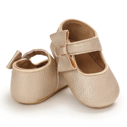 Spring and Autumn Baby Golden Princess Shoes Children's Soft soled Single Shoes Baby Girl Casual Shoes Baby Leather Shoes