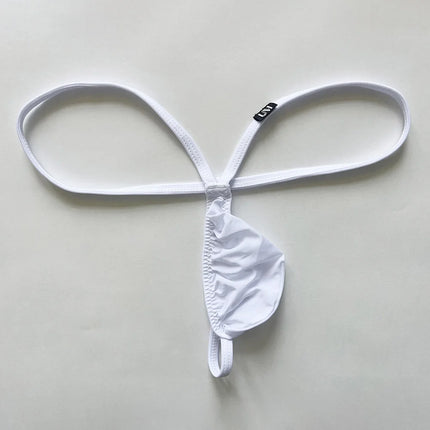 1pc Men Sexy Low Waist G-String Thongs Enlarge Underpants Bulge Pouch Underpants Ice Silk Gay Sissy Sexy Breathable Panties