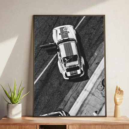 Black and White Luxury Car Vehicle Poster Modern and Elegant Wall Stickers for Home Decor Living Room Dormitory Wall Art