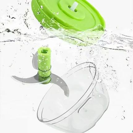 Food Shredder Processor Mini Manual Rope Garlic Cutter Meat Mincer Vegetable Onion Cutter Garlic Masher Kitchen Tools Portable