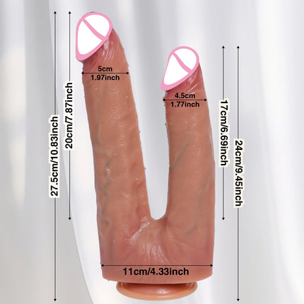 Double Dildos Big Anal Dick Butt Plug Sex Machine Realistic Double Headed Penis for women man couples Huge Dildo Adult Sex Toys