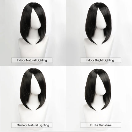 Synthetic Medium Length Cosplay Wig, Adjustable Headband,Multiple colors