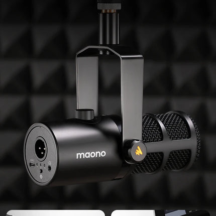maono PD400X USB/XLR Dynamic Microphone All Metal With One-Touch Mute Headphone Jack And Volume Control For Podcasting Streaming