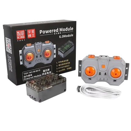 MOC Toy 6 Channel Remote Control 6.0 Powered Module High Power Fast Charge Support APP Control for Car Model Modification