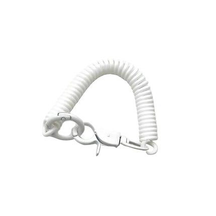 Colorful Lobster Clasp ID Card Holder Lanyard Keyring Anti-lost Spring Rope Retractable Keychain Mobile Phone Chain