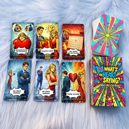 50Pcs  What Will Love Reveal Oracle Cards, 13x8 Cm, Card Game Revealing Truths About Your Love Life and Relationships