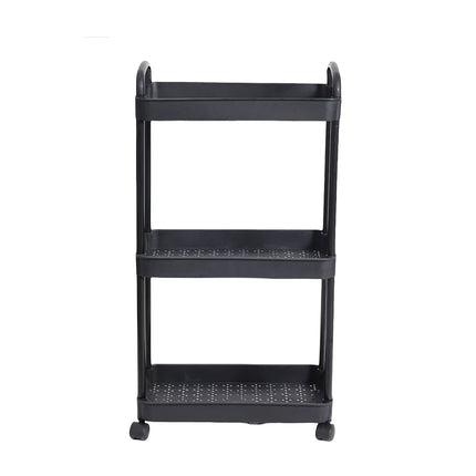 Household Multi-layer Small Cart Storage Rack Floor To Floor Kitchen Bedroom Bathroom Storage Rack Storage Rack With Wheels