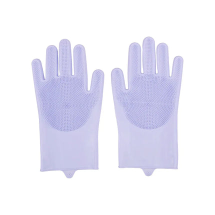 Pet Grooming Cleaning Gloves Dog Cat Bathing Shampoo Glove Scrubber Magic Dishwashing Cleanner Sponge Silicon Hair Removal Glove