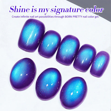 BORN PRETTY 10ml Blueberry Cat Magnetic Gel Nail Polish Summer Fruit Series Green Blue Purple Gel Nails Supplies Manicure