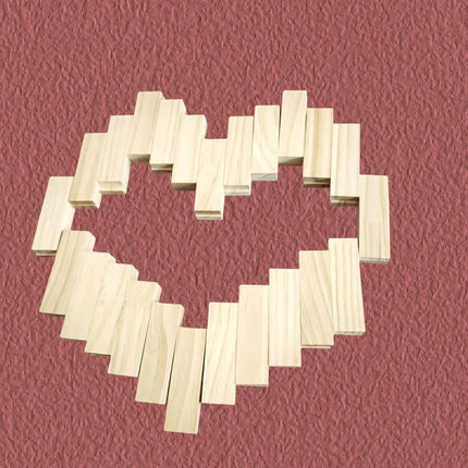 English 48pcs Building Block Game Couple Wooden Block Tower Game Date Night Adult Party Game French Spanish SM Product