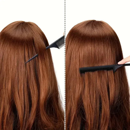 5pcs Rat Tail Comb Set, Distribution Styling Hair Comb, Edge and Back Brushes to Smooth Hair，Special for real hair wigs
