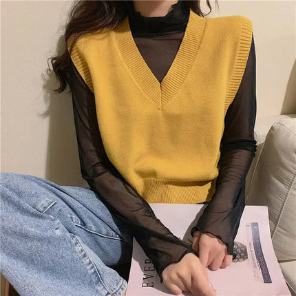 High Neck Sheer Mesh Top Women Clothing Long Sleeve Turtleneck T-shirt Korean Sexy See Through Black White Beige Shirt New