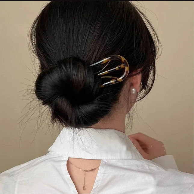 1/4/6 PCS U-shaped Hair Stick Hair Fork Hairstyle Tools Hairpin Geometric Women Girls Hair Accessories Accessories Headwear