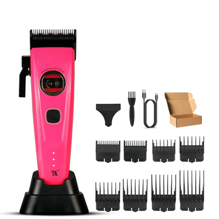 Professional Hair Clipper DKBAG 7500RPM External Rotor Brushless Motor Barber DLC Echo Blade Base Charger Hair Trimmer for Man