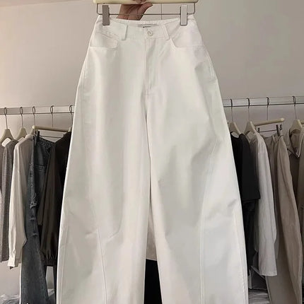 Korean Style Casual Pants Women's Summer New Large Size Fat MM Loose Hip Covering Slimming Wide Leg Long Pants