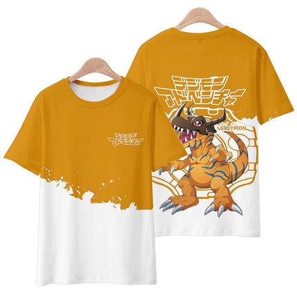 Anime Digimon Adventure 3D Print T-Shirts Men Women Casual Streetwear Oversized Short Sleeve T Shirt Male Tees Tops Man Clothing