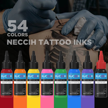 7PCS 30ML Tattoo Ink Pigment Body Art Tattoo Pigment Set 7 Colors Professional Paints Makeup Tattoo Supplies Semi-permanent