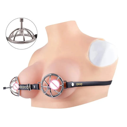 BDSM Breast Bondage Harness Belt Nipple Clip Stimulation Sadism Slave Games Women Breast Restraint Fetish Sex Toys Couples
