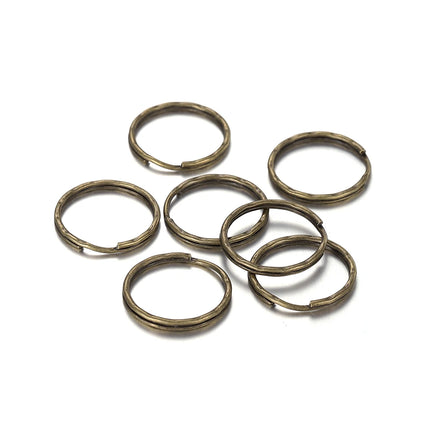 20/50Pcs Key Ring Key Chain Round Split Keyfob Keyrings with Jump Ring for DIY Keychain Pendants Jewelry Making Accessories