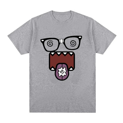 Fashion Kawaii Men T Shirt Pattern Y2K Cotton Print Round Neck Loose T-shirt Summer Women's Street Couple Tee Clothing