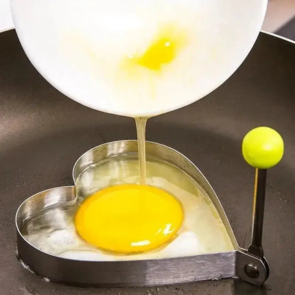Premium Stainless Steel Heart-Shaped Fried Egg Mold-Ideal Omelette Ring & Must-Have Kitchen Accessory Gadget kitchen accessories