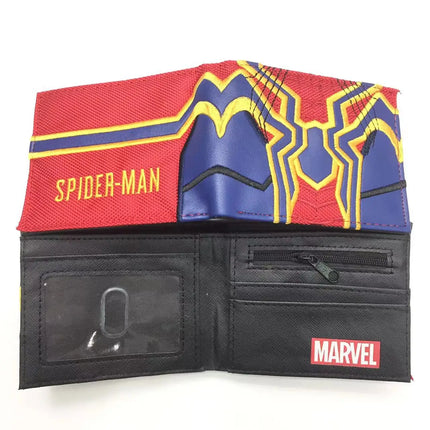 Superhero Series Venom Metal Float Wallet Villain Black Spider Student Universal Coin Purse Portable Wallet