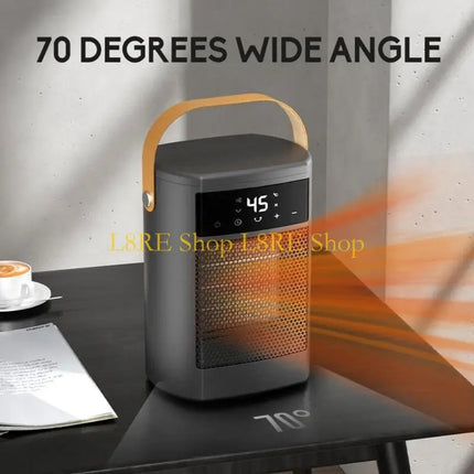 L8RE 110V Fast Heating 1500W PTC Ceramic Heater Oscillating Warmer Small Desk Heater Office Indoor Indoor Bedroom Hot Air Fan
