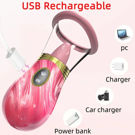 Sucking Vibrator Sex Toy for Women Clit Sucker Tongue Licking Removable Cup G Spot Nipple Vagina Clitoral Oral Vacuum Stimulator