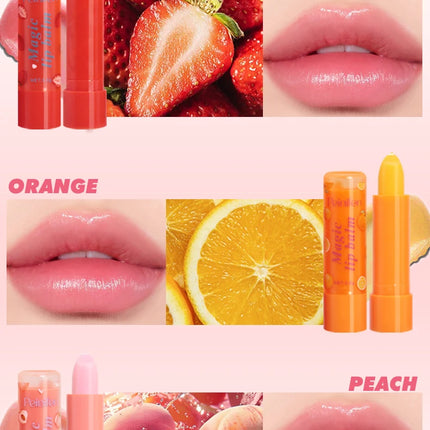 6pcs Fruit colored lipstick, nourishing lips, caring for lips, natural moisturizing lipstick, neutral adult lip care