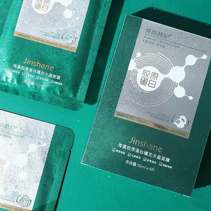 Tiktok Hot Sale Seaweed Collagen Filling Crystal Mask Replenishing Fruit Jelly Skin Transparent Mask Skin Care Masque