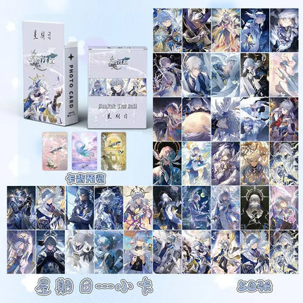 Honkai:Star Rail 50PCS/Set Decor Laser Lomo Card Photocard HD Double-sided Small Album Photo Card For Fans Collection Postcard