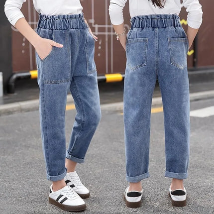 Kids Clothes Baby Girls Pants Sweatpants Children's Clothing Denim jeans Autumn Streetwear Spring Casual Kids Pants
