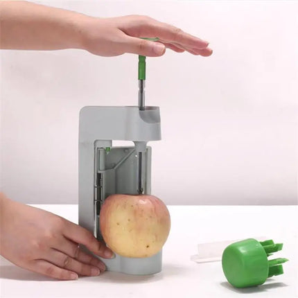 New Plastic Apple Pear Slicer Multifunctional Kitchen Fruit Vegetable Reel Knife Potato Cutter Cooking Accessories Home Gadgets