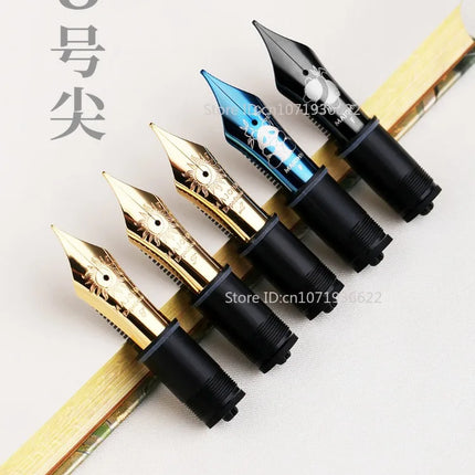 Majohn NO.8 Blue/Black Panda Gold-plated Sun Bock Nib for Majohn P139/P140/P141 Fountain Pen Writing Business Accessories