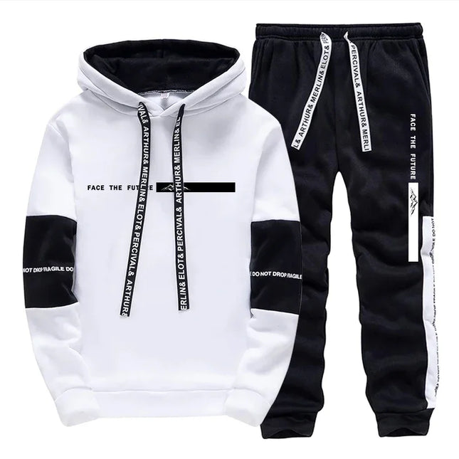 2026 New in Men's Set Hoodie&sweatpants Autumn Daily Casual Fashion Hooded Sportswear Male Home Outdoor Comfort Soft Jogger Suit