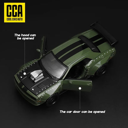 CCA MSZ 1:36 Dodge Challenger Modified Car Sports Car Replacement Model Children's and Boys' Toy Car Collection Ornament