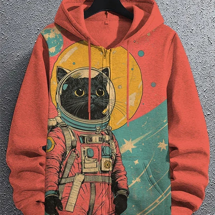 Cartoon Dinosaur Cat 3d Print Hoodie Men Women Fashion Zip Up Hoodies Male Jacket Animal Tracksuit Zipper Clothes Funny Sweats