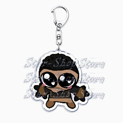 Hot Military Game Ghost Chibis Keychains for Accessories Cod Soldier Soap Simon Riley Keyring Jewelry Fans Friends Gaming Gifts